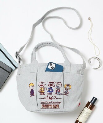 ROOTOTE ショルダー付トートバッグ IP.デリ.ポケッツ.Peanuts-0C