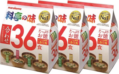 マルコメ「たっぷりお徳 料亭の味 36食×3個」