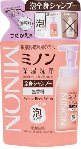 第一三共ヘルスケア「ミノン全身シャンプー泡タイプ つめかえ用 400mL」