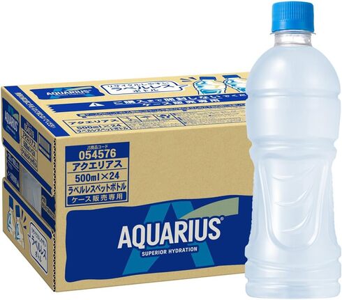 コカ・コーラ「アクエリアス ラベルレス500ml×24本」