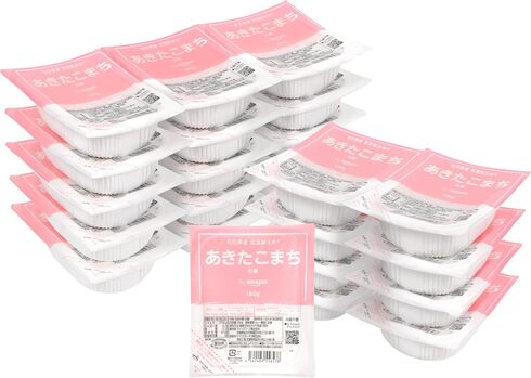 アイリスオーヤマ「by Amazon 秋田県産 低温製法米 あきたこまち 180g×24個」