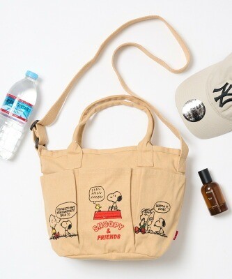 ROOTOTE ショルダー付トートバッグ IP.デリ.ポケッツ.Peanuts-0C