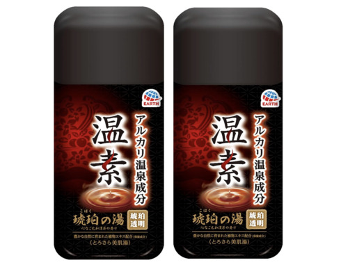 アース製薬「温素 琥珀の湯 600g×2個」
