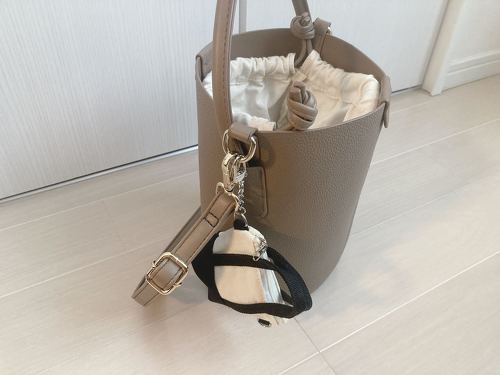 バッグに取り付けてみた
