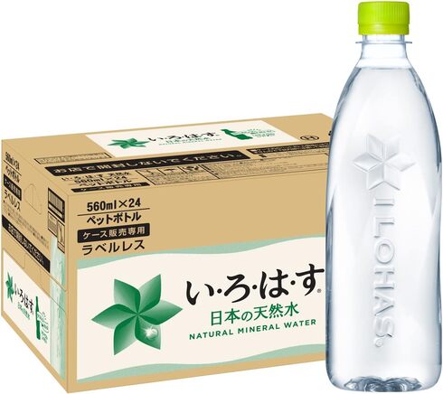コカ・コーラ「い・ろ・は・す ラベルレス 560ml×24本」
