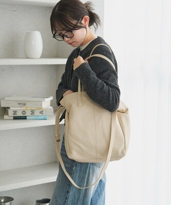ラシット レザー2WAYトートバッグ