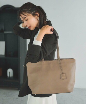 TOPKAPI(トプカピ)フロントステッチ レザーA4トートバッグ