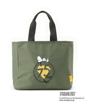 グローブ PEANUTS75th ナイロン刺繍トート