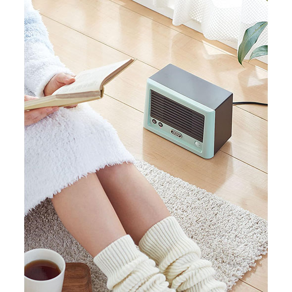 おしゃれな電気ファンヒーター