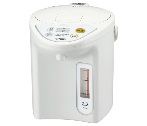 タイガー魔法瓶「マイコン電気ポット 2.2L PDR-G221-W