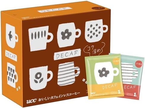 UCC「お・い・し・いカフェインレス ワンドリップコーヒー コク深め 50杯」
