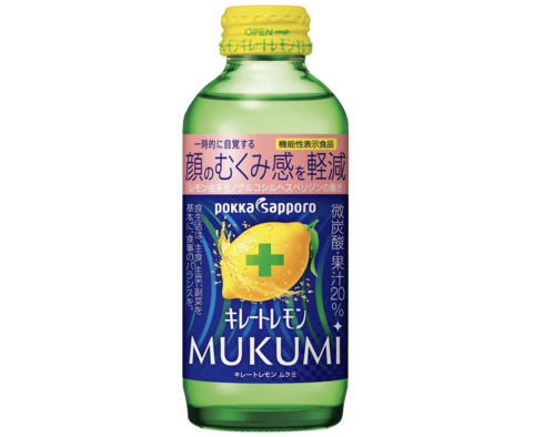 ポッカサッポロ「キレートレモン MUKUMI 155ml×24本」