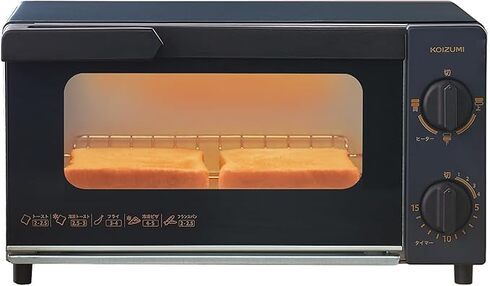 コイズミ「オーブントースター 2枚焼き KOS-1032/K」