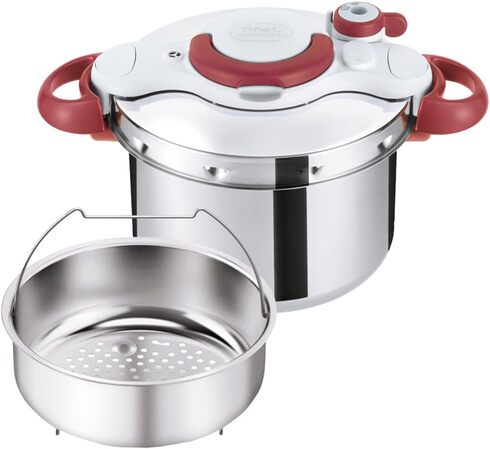 ティファール（T-fal）「圧力鍋 6L クリプソ ミニット イージー ルビーレッド」