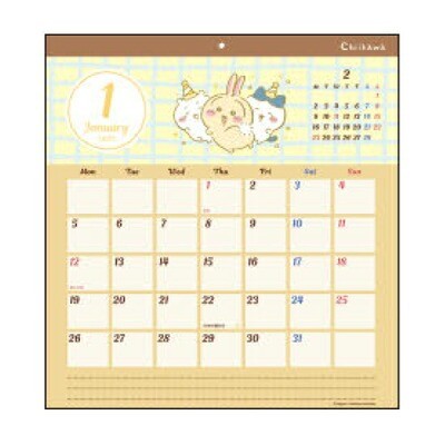サンスター文具 ちいかわ ウォールカレンダースクエア