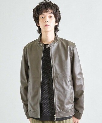 MEN'S BIGI（メンズ ビギ）シープナッパシングルライダース