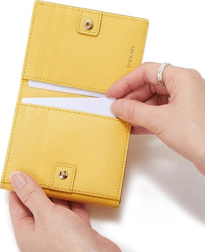 トプカピ COLORATO 角シボ型押し 二つ折り財布