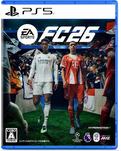 PS5のソフト（スポーツ・ドライブ）：エレクトロニック・アーツ「EA SPORTS FC 26」