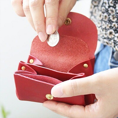 ポルコロッソ 本革お札が折れないミニ財布