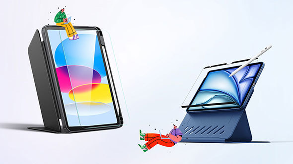 「ESR Flip マグネットケース」と「ESR Shift マグネットケース」