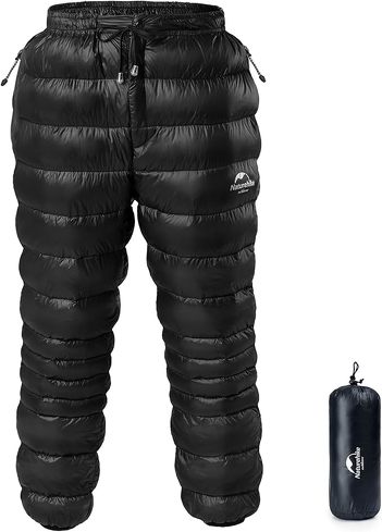 1万円以下で買えるトレッキングパンツ：Naturehike「ダウンパンツ 750FP」