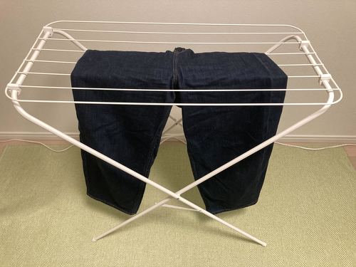 重いものを干すときは少なめが良いかも
