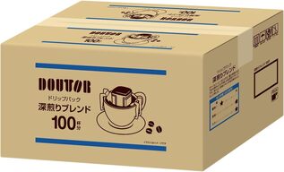 ドトールコーヒー「ドリップパック 深煎りブレンド100杯分」