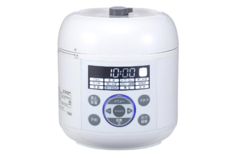 MAXZEN「電気圧力鍋 1.3L MEPC-TX301-WH」