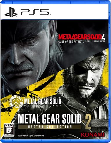 PS5のソフト（ステルス）：コナミデジタルエンタテインメント「METAL GEAR SOLID：MASTER COLLECTION Vol.2」