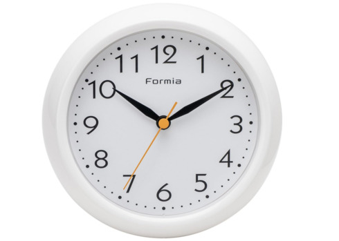 保土ヶ谷電子販売「Formia 防水クロック HWP-001S-WH」