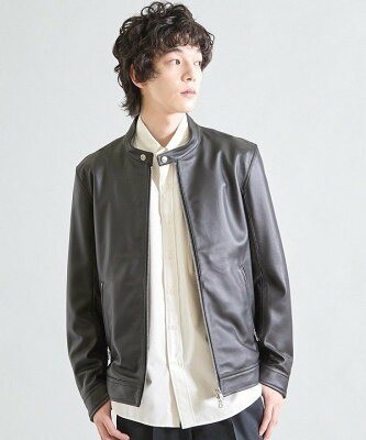 MEN'S BIGI(メンズ ビギ)シープナッパシングルライダース