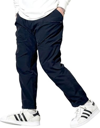アウトドアブランドのロングパンツ:アウトドアプロダクツ「ポリストレッチ はっ水加工 クライミング ジョガー ジップ アンクル丈 カーゴパンツ メンズ ベルト付き」