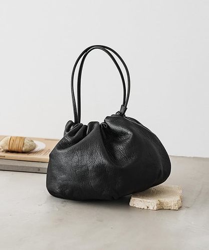 ラシット レザー巾着4WAYショルダーバッグ