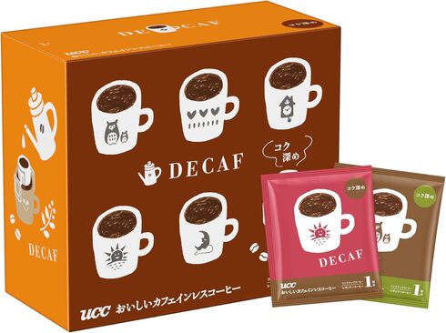 UCC「お・い・し・いカフェインレス ワンドリップコーヒー コク深め 50杯分」