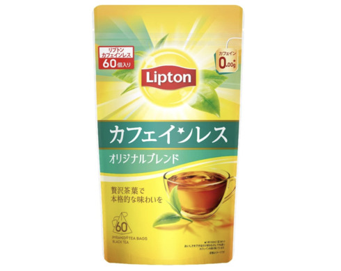 リプトン「カフェインレス オリジナルブレンド ティーバッグ 60袋」