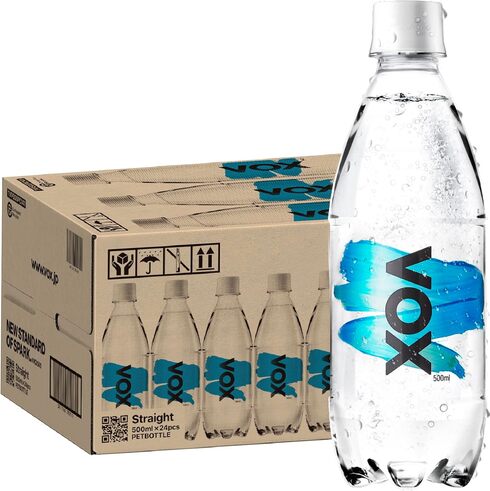 ヴォックス「強炭酸水 ストレート 無糖 500ml×24本」