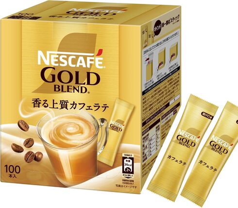 ネスレ日本「ネスカフェ ゴールドブレンド スティック 香る上質カフェラテ 100本」