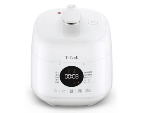 ティファール「ラクラ・クッカー ミニ 電気圧力鍋 ホワイト CY3401JP」