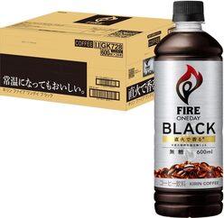 ファイア「ワンデイ ブラック コーヒー 無糖 600ml×24本」