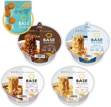 BASE FOOD「焼きそば＆ラーメン 4種8個セット」