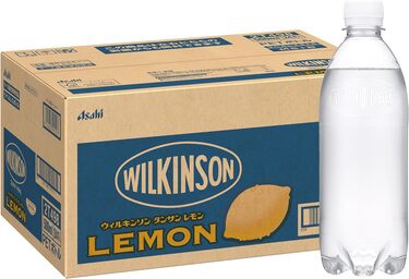 ウィルキンソン「タンサン レモン ラベルレスボトル 500ml×24本」