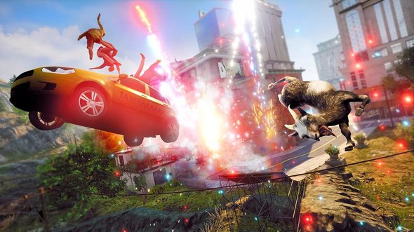 PS5のソフト（オープンワールド）：PLAION「Goat Simulator 3 -Goat Overload Edition」