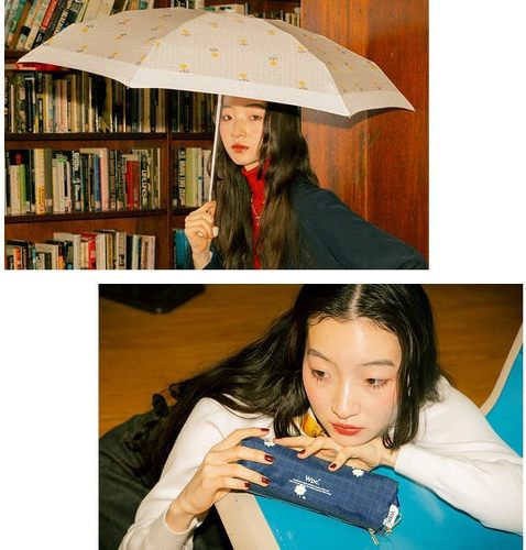 Wpc. プレイドフラワー 折りたたみ 晴雨兼用