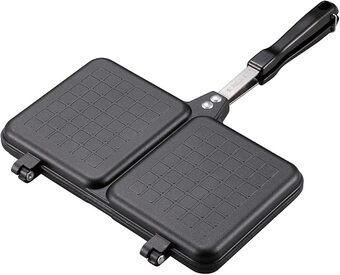 キャプテンスタッグ「キャストアルミ ツインサンドトースター UG-3057」