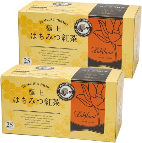 ラクシュミー「極上はちみつ紅茶 ティーバッグ25袋入り×2箱セット」