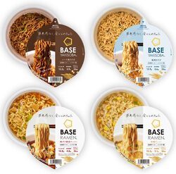 ベースフード 焼きそば＆ラーメン 4種8個セット【ソース・塩・味噌・鶏ガラ醤油】カップ麺 完全栄養食