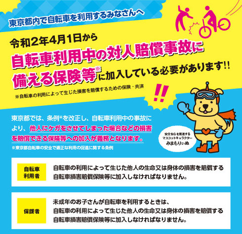 大阪府自転車の安全で適正な利用の促進に関する条例 が4月1日に施行されました 泉佐野市