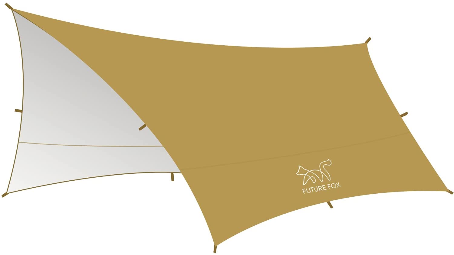 FUTURE FOX ヘキサタープ カーキ　遮光・遮熱・UVカット・撥水加工 FUTURE FOX ヘキサタープ カーキ 遮光・遮熱・UVカット・撥水