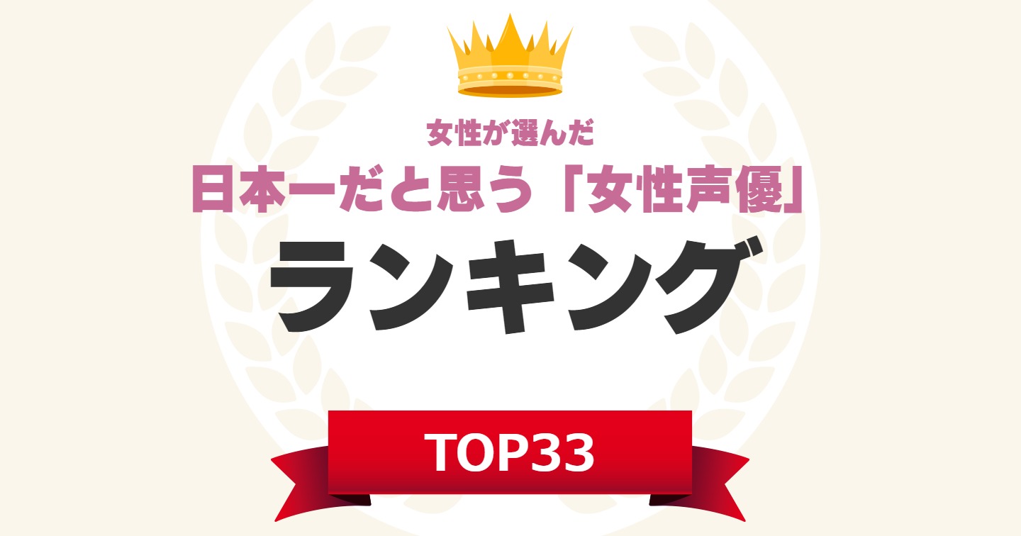 女性が選んだ】日本一だと思う「女性声優」ランキングTOP33！ 第1位は「野沢雅子」【2022年最新調査結果】（1/7） | 芸能人 ねとらぼリサーチ