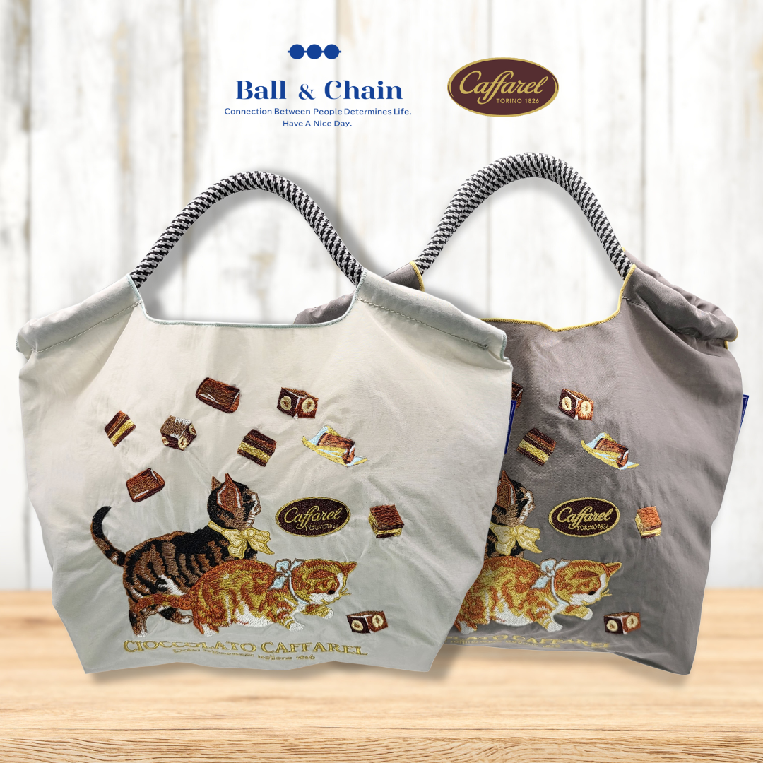Ball&Chain」×「カファレル」のコラボバッグが登場！ 猫とチョコレート